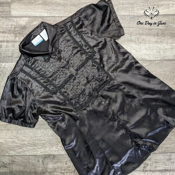 Announcements Button Down Maternity Top Size L - Picture 1 of 5